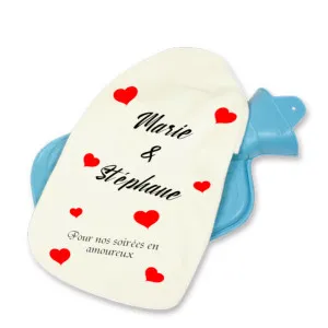 Bouillotte personnalisable pour les amoureux Tendance Cadeau - 1