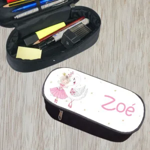 Trousse à crayons personnalisable modèle danseuse et cygne Tendance Cadeau - 1
