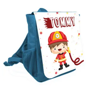 Sac à dos personnalisé enfant modèle pompier Tendance Cadeau - 1