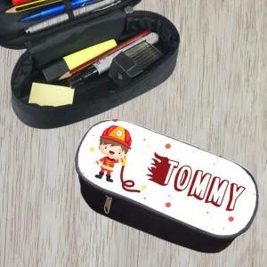 Trousse à crayons personnalisable modèle pompier Tendance Cadeau - 1