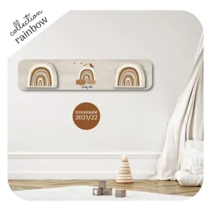 Patère longue RAINBOW marron Tendance Cadeau - 1