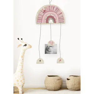Mobile porte photos en bois RAINBOW rose Tendance Cadeau - 1