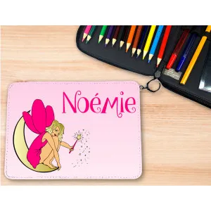 Trousse personnalisable remplie de crayons modèle fée Tendance Cadeau - 1