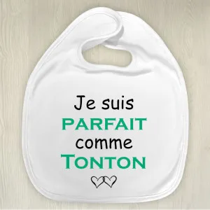 Bavoir personnalisable Je suis parfait comme Tendance Cadeau - 1