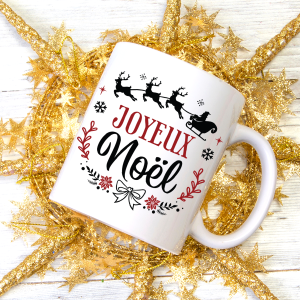 Mug Noël personnalisé traineau Tendance Cadeau - 1