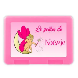 Boîte à goûter personnalisée fée Tendance Cadeau - 1