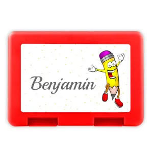 Boîte à goûter personnalisée modèle crayon Tendance Cadeau - 1