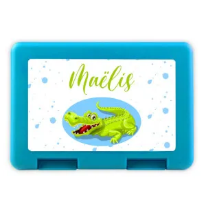 Boîte à goûter personnalisée crocodile Tendance Cadeau - 1