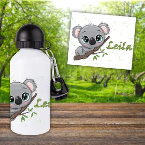 Gourde ou bouteille enfant personnalisée modèle koala Tendance Cadeau - 1