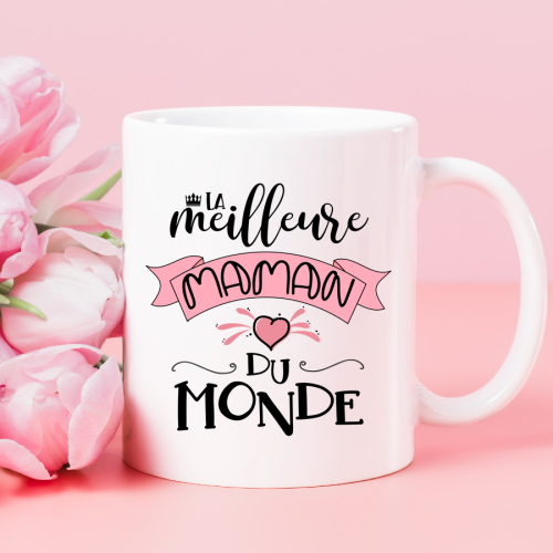 Mug personnalisé meilleure maman du monde Tendance Cadeau - 1