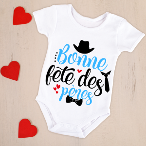 Body bébé ou tee-shirt personnalisé bonne fête des pères Tendance Cadeau - 1