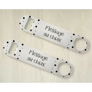 Décapsuleur en inox personnalisable avec un message Tendance Cadeau - 1