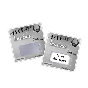 Carte à gratter ASTRO+ personnalisée – Annonce grossesse ou événement unique Tendance Cadeau - 1