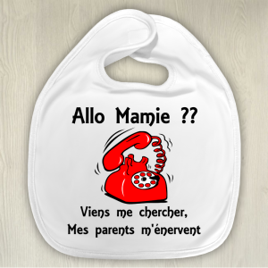 Bavoir bébé personnalisable Allo Tendance Cadeau - 1