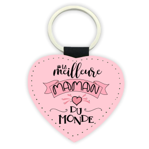 Porte-clé simili cuir meilleure maman Tendance Cadeau - 1