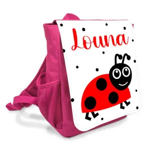 Sac à dos personnalisé enfant modèle coccinelle Tendance Cadeau - 1