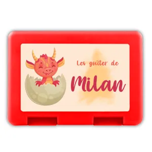 Boîte à goûter personnalisée modèle dragon Tendance Cadeau - 1