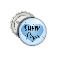 Badge ou magnet ou porte-clé personnalisé super papa