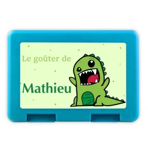 Boîte à goûter personnalisée dinosaure Tendance Cadeau - 1