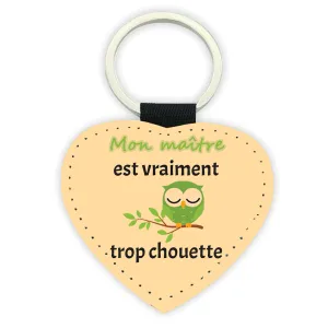 Porte-clé simili cuir personnalisable maître/maîtresse/nounou Tendance Cadeau - 1