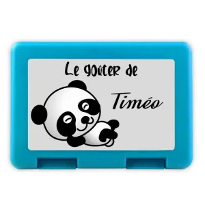 Boîte à goûter personnalisée panda Tendance Cadeau - 1