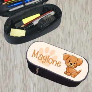 Trousse à crayons personnalisable modèle chien Tendance Cadeau - 1