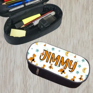 Trousse à crayons personnalisable modèle dinosaures Tendance Cadeau - 1