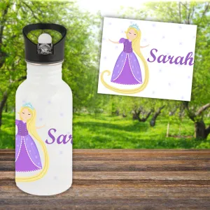 Gourde ou bouteille enfant personnalisée modèle Raiponce Tendance Cadeau - 1