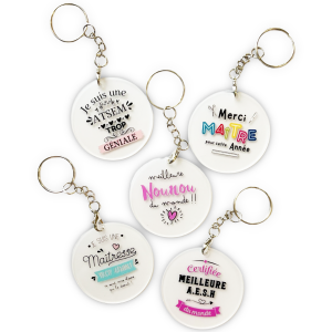 Porte-clé acrylique personnalisé petite enfance Tendance Cadeau - 1