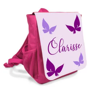 Sac à dos enfant personnalisé modèle papillons Tendance Cadeau - 1
