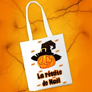Tote bag personnalisable Halloween modèle citrouille Tendance Cadeau - 1