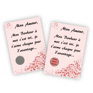Carte à gratter Saint-Valentin personnalisable Tendance Cadeau - 1