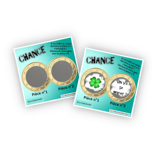 Carte à gratter personnalisée turquoise – Annonce ou cadeau original Tendance Cadeau - 1