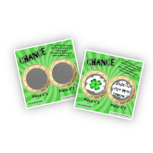 Carte à gratter personnalisée verte – Annonce ou cadeau original Tendance Cadeau - 1