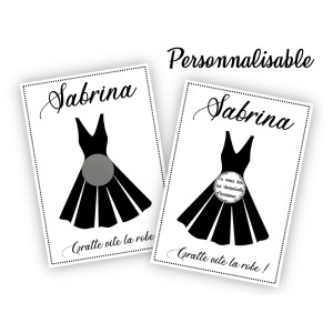 Carte à gratter personnalisable "Veux-tu être ma demoiselle d'honneur ?" – Demande originale Tendance Cadeau - 1