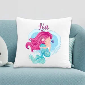 Coussin enfant personnalisé petite sirène Tendance Cadeau - 1