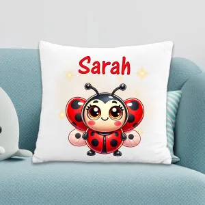 Coussin enfant personnalisé coccinelle Tendance Cadeau - 1