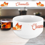 Bol Double Personnalisable Pour Chien Et Chat - 2x200ml, Forme Ovale Corail, Avec Prénom