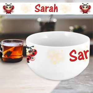 Bol personnalisable avec un prénom modèle coccinelle Tendance Cadeau - 1