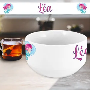 Bol personnalisable avec un prénom modèle petite sirène Tendance Cadeau - 1