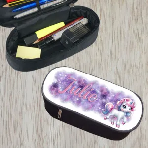 Trousse à crayons personnalisable modèle licorne Tendance Cadeau - 1