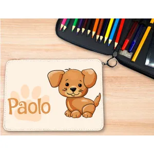 Trousse personnalisable remplie de crayons modèle chien Tendance Cadeau - 1