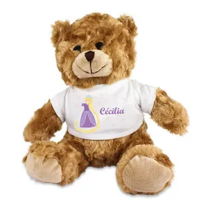Ourson en peluche personnalisé - Raiponce & Prénom Tendance Cadeau - 1