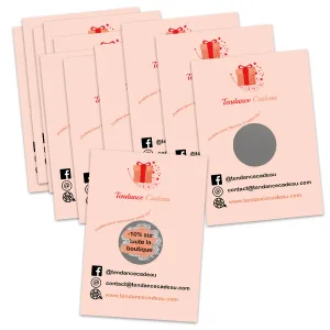50 cartes actions commerciales personnalisables – Fidélisation & Marketing Tendance Cadeau - 1
