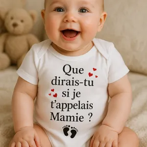 Body bébé ou tee-shirt personnalisable que dirais-tu si je t'appelais Tendance Cadeau - 1