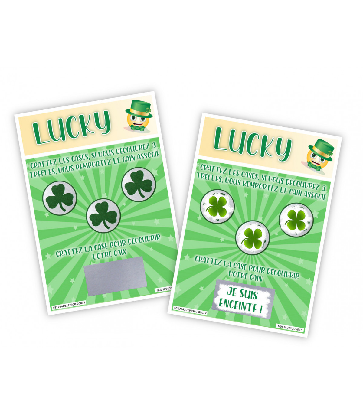 Carte à gratter Lucky personnalisable - Annonce - Tendance Cadeau