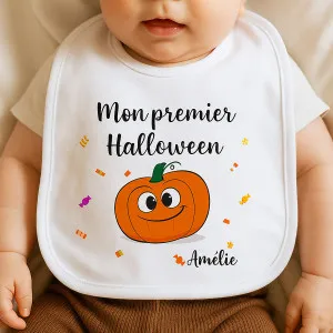 Bavoir personnalisable mon premier halloween Tendance Cadeau - 1