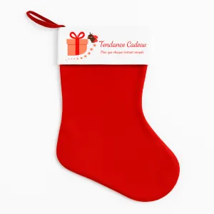 Chaussette/botte de Noël personnalisable logo Tendance Cadeau - 1