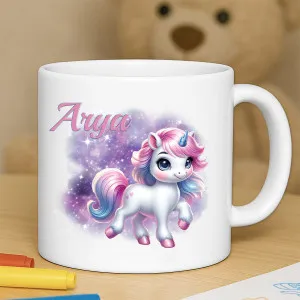 Tasse enfant résistante personnalisée licorne Tendance Cadeau - 1