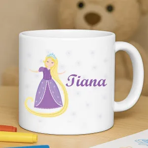 Tasse enfant résistante personnalisée Raiponce Tendance Cadeau - 1